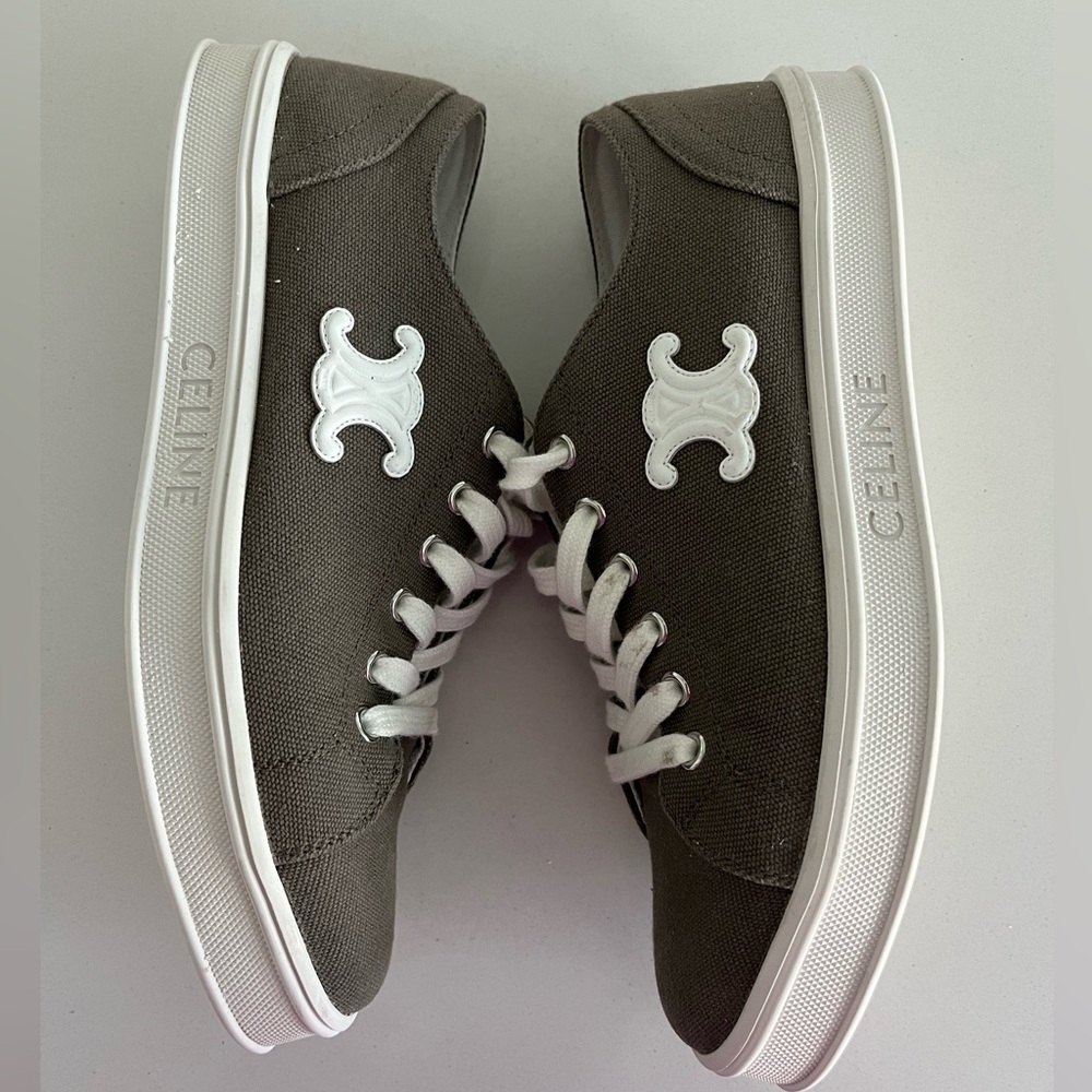 Celine  (women) SNEAKER WITH TRIOMPHE IN CALFSKIN